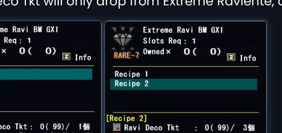 Extreme Ravi Deco Recipes