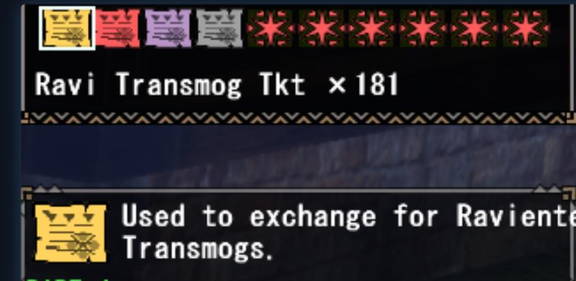 Ravi Transmog Tkt